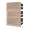 Bestar Pur 3 Drawer Set for Pur 25W Shelving Unit in rustic brown 26163-000009 - alternate 5